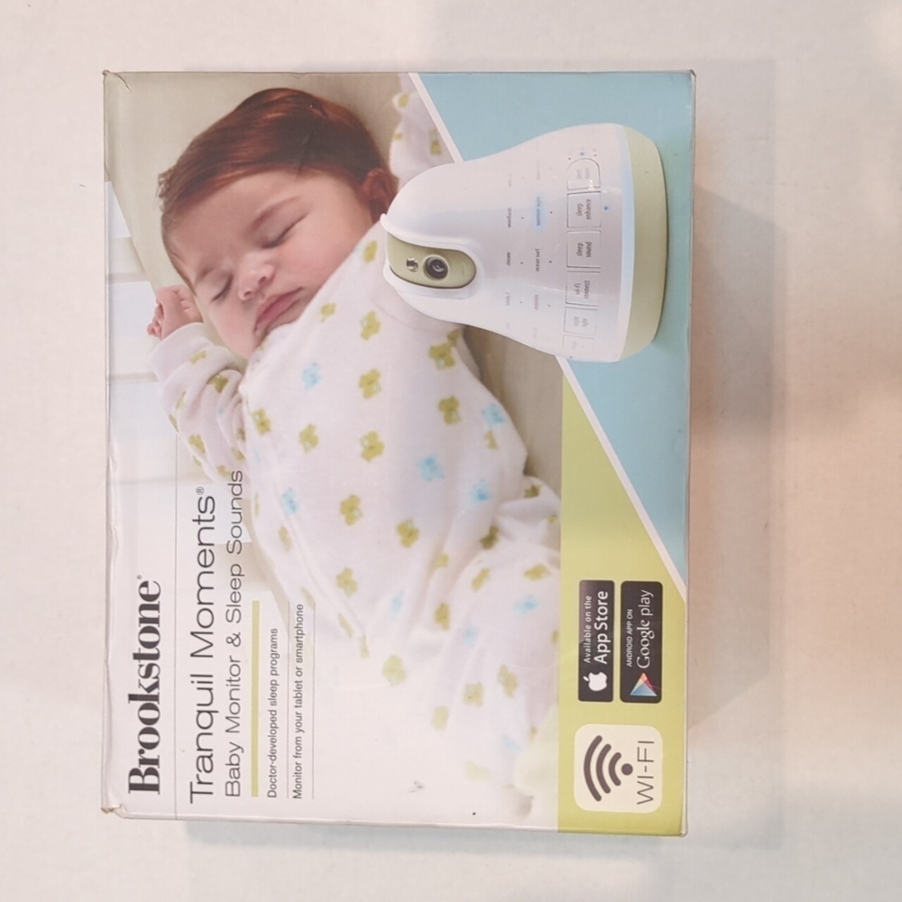 The Brookstone Tranquil Moments Baby Monitor & Sleep Sounds